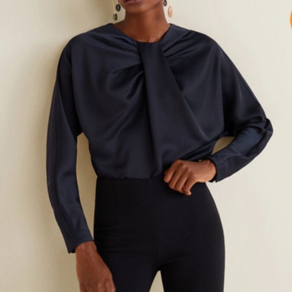 Mango Satin Blouse - Picture 6 of 8